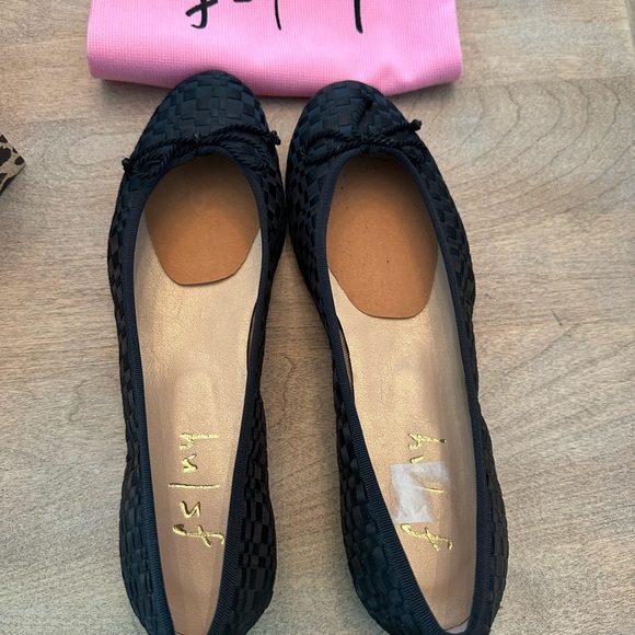 Ron White Pearl Black Woven ballet Flats Brand New - Picture 8 of 10